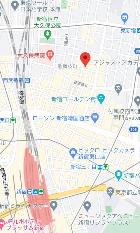 マップ｜アミーゴ（スナック/新宿歌舞伎町）