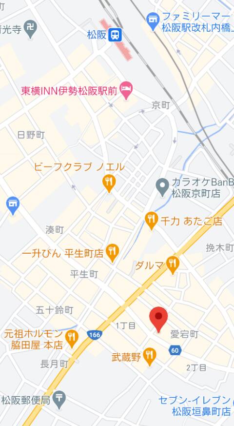 マップ｜バニーバーチャリンコ 松阪（パブ/松阪）