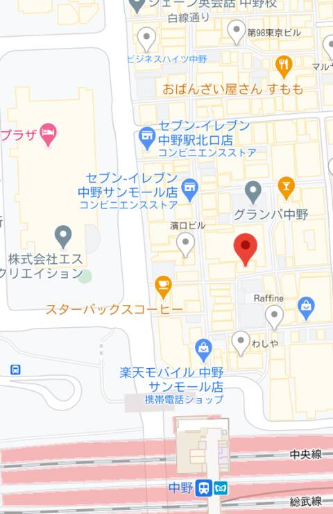 マップ｜TIME'S BAR（スナック/中野）
