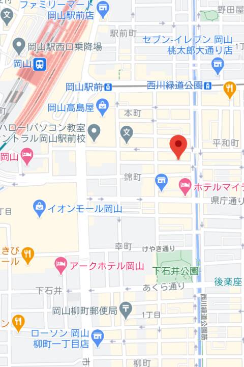 マップ｜鹿鳴館（岡山）（ガールズバー/岡山）