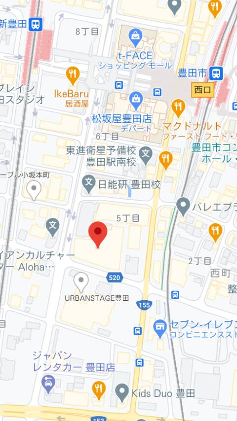 マップ｜Garden Cafe （ガーデンカフェ）（ガールズバー/豊田）