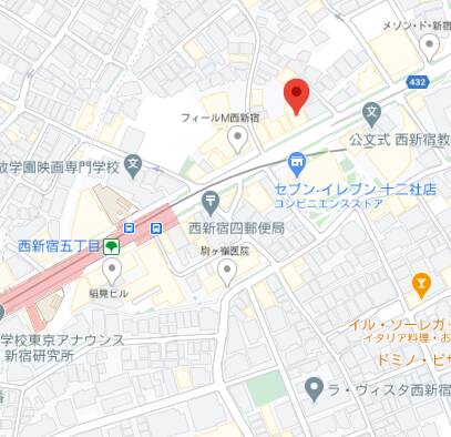 マップ～西新宿五丁目ルーム～｜AROMAntic（【非風俗】メンズエステ/新宿）