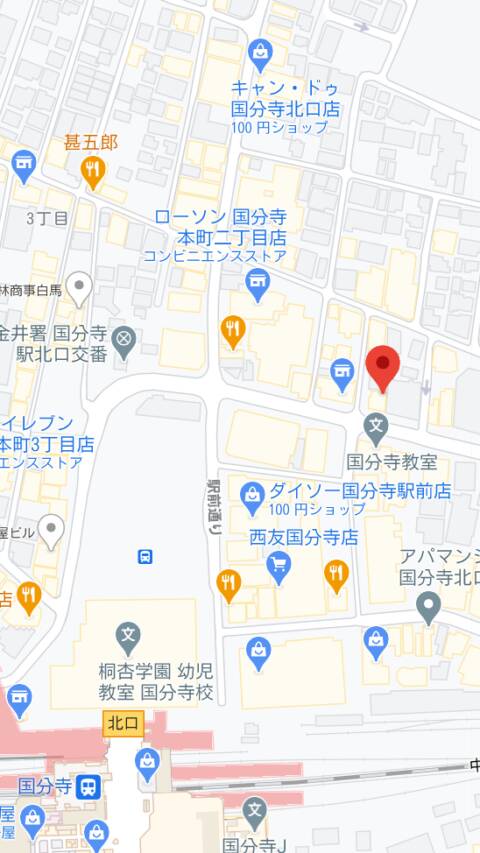 マップ｜ストロベリーパーティー（ガールズバー/国分寺）