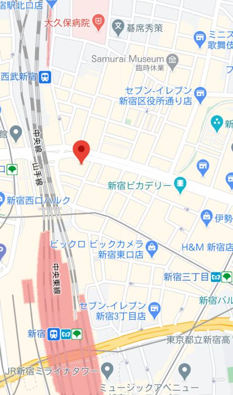 マップ｜LOFT101 STREET CLUB 新宿店（ガールズバー/新宿）