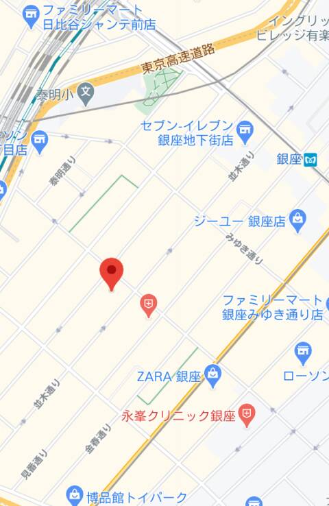 マップ｜LOFT101 STREET CLUB 銀座店（ガールズバー/銀座）