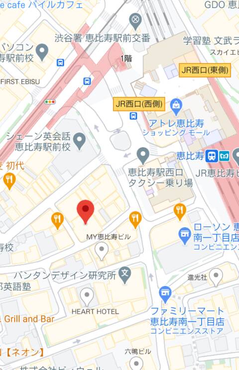 マップ｜TOKYO GIRLS CAFE 恵比寿店（ガールズバー/恵比寿）