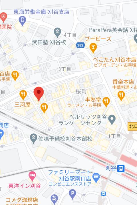 マップ｜Festival(フェスティバル) 本店（ガールズバー/刈谷）