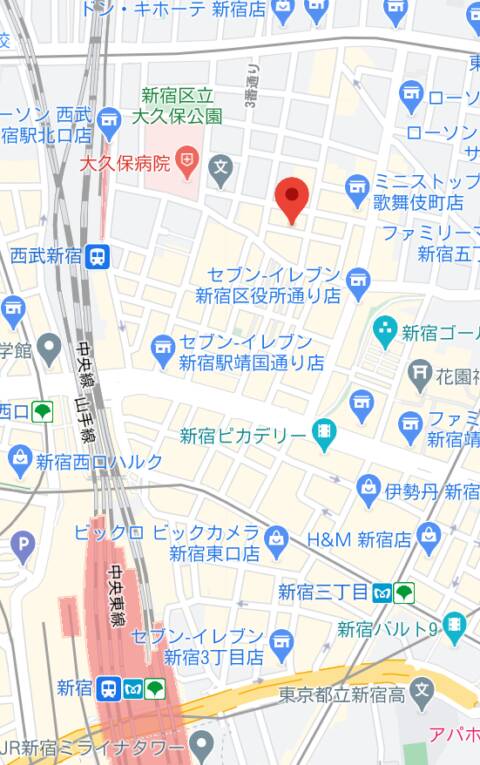 マップ｜BiGBANG（カジノガールズバー/新宿歌舞伎町）