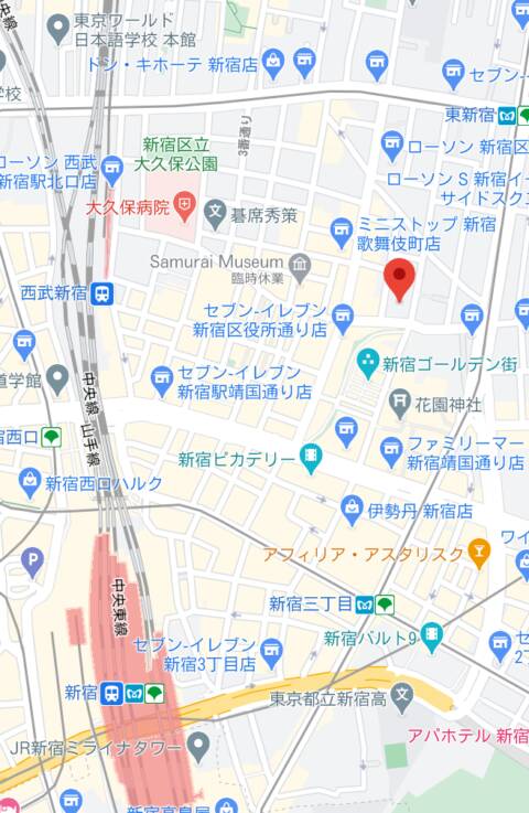 マップ｜新宿Mヤプー（M男専門/新宿）