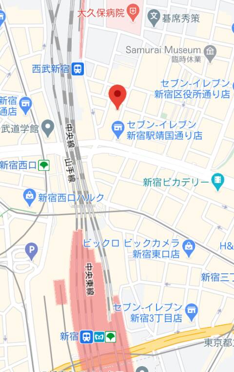 マップ｜ドメーヌ・プルミエリュ（ガールズバー/新宿歌舞伎町）