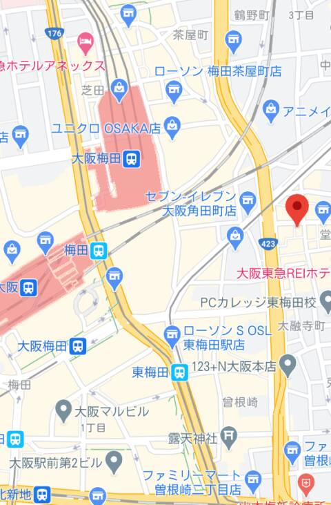 マップ｜MIRAGE（ガールズバー/梅田）