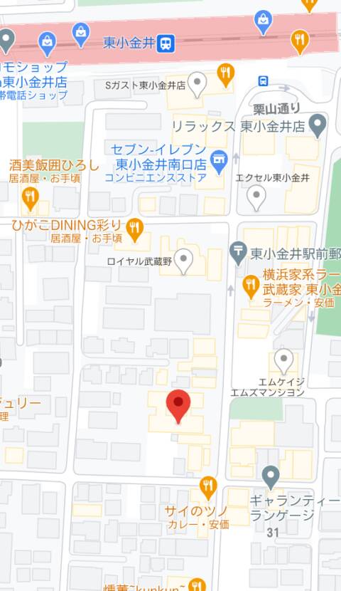 マップ｜小金井マスカット（ガールズバー/東小金井）