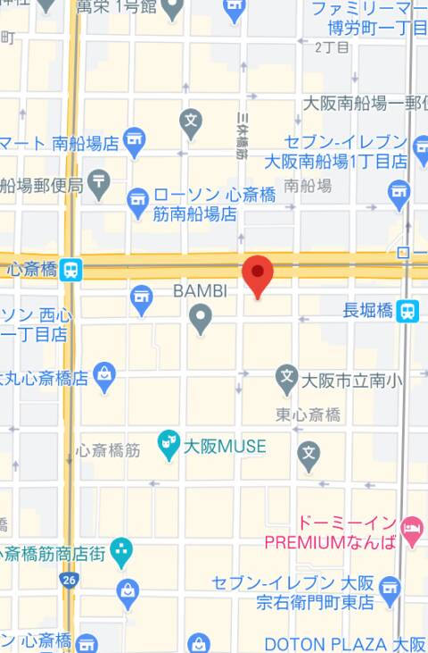 マップ｜LOFT101 ミナミ店（ガールズバー/心斎橋）