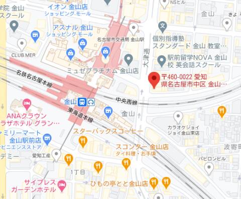マップ｜ナナカフェ金山店（出会いカフェ/金山）