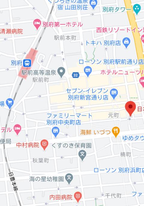 マップ｜Ange（ヘルス/別府）