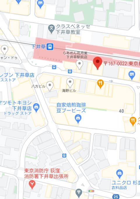 マップ｜NOW（ガールズバー/下井草）