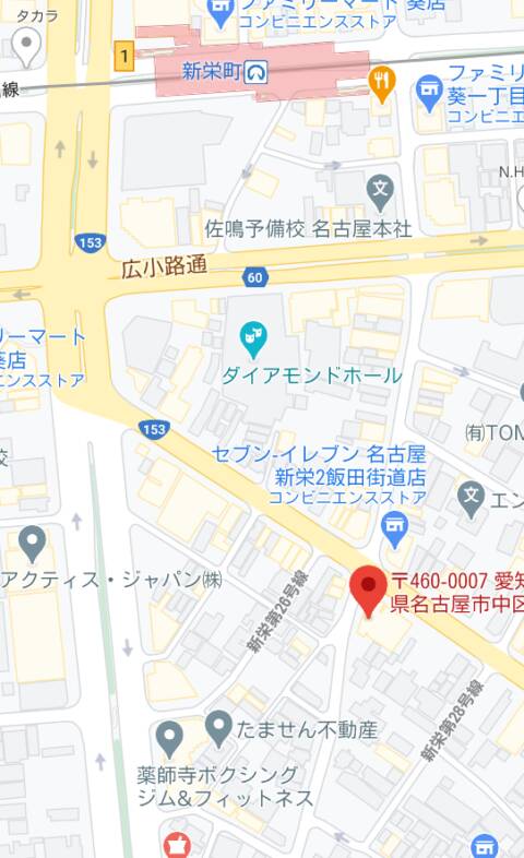 マップ｜ソロモン（人妻ヘルス/新栄）