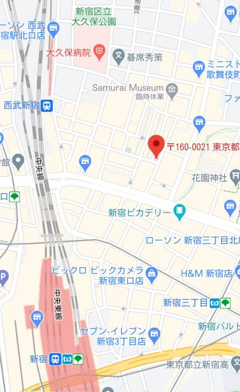 マップ｜NATURALIA(ナチュラリア)　新宿店（ガールズバー/新宿歌舞伎町）