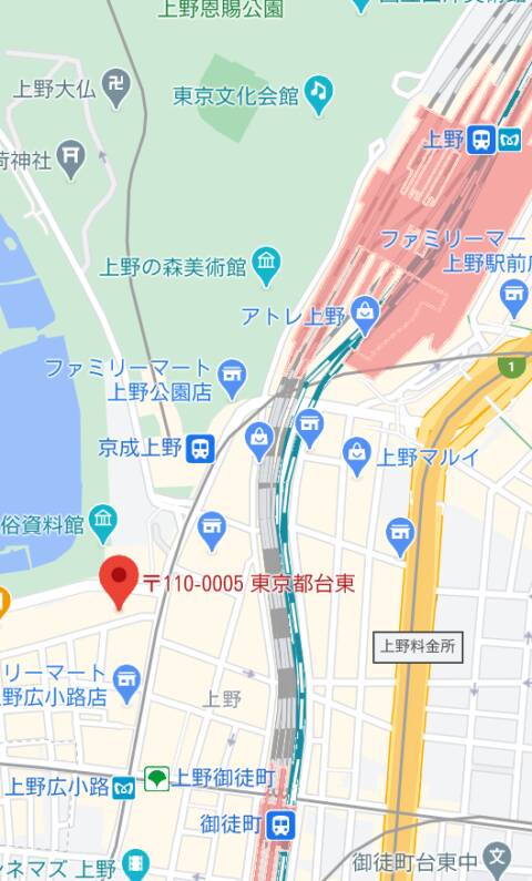 マップ｜Smile（上野）（ガールズバー/上野）