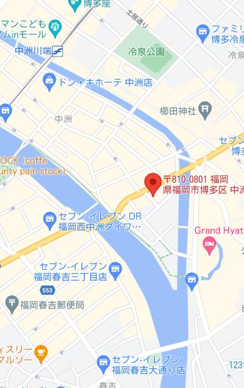 マップ｜ハピネス＆ドリーム福岡（ソープランド/中洲）