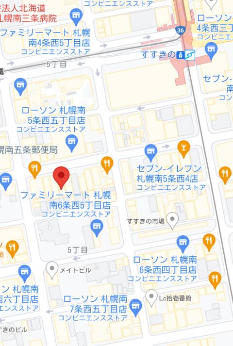 マップ｜桜坂（ファッションヘルス/すすきの）