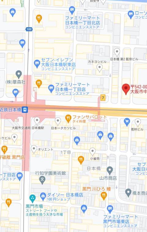マップ｜club さくら日本橋店（ホテヘル/日本橋）