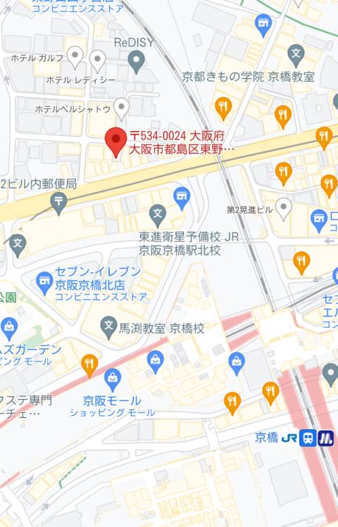マップ｜スピード京橋店（ホテヘル＆デリヘル/京橋）