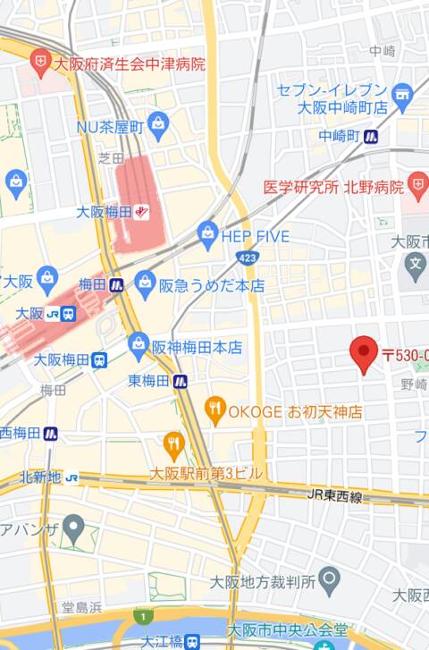 マップ（受付所）｜ミセスリアル梅田店（ホテヘル/梅田）