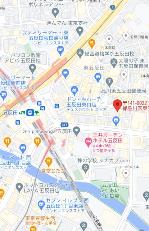 マップ（受付所）｜五反田ハートショコラ（受付型オナクラ/五反田）
