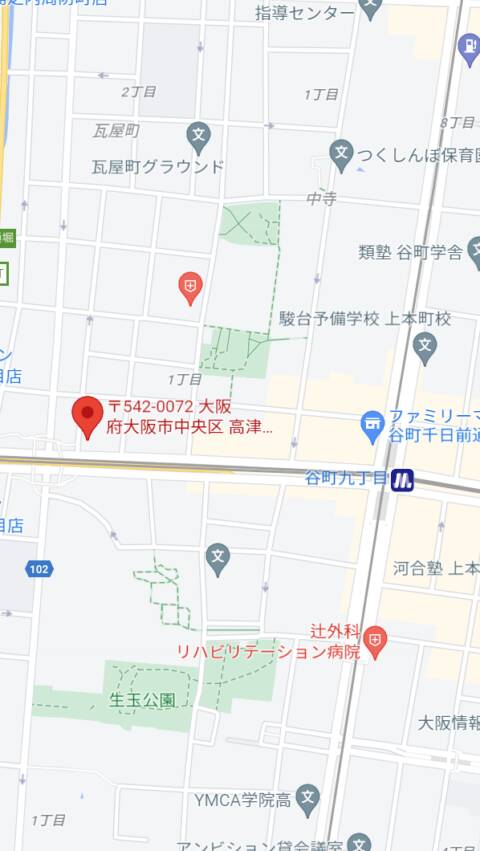 マップ（受付所）｜桃色ハンズ（オナクラ/谷九）