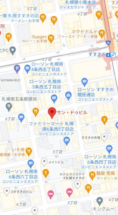 マップ｜アンジェール（店舗型メンズエステ/すすきの）