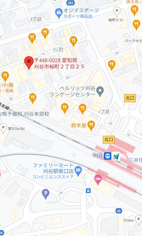 マップ｜Roots(刈谷)（ファッションヘルス/刈谷）
