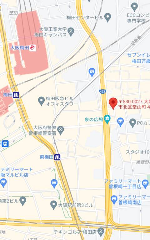 マップ｜YOASOBI（ガールズバー/梅田）