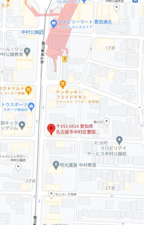 マップ｜Club NIGHT CAFE (クラブナイトカフェ)（キャバクラ/中村公園）