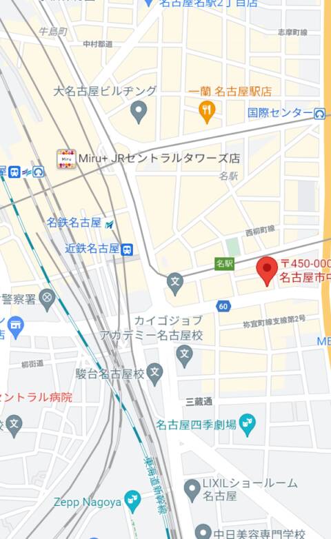 マップ｜キャバレー花園 名駅店（キャバクラ/名古屋駅）