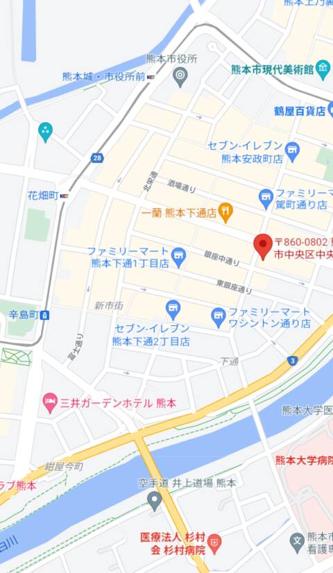 マップ｜美少女学園hand（店舗型風俗エステ/中央街）