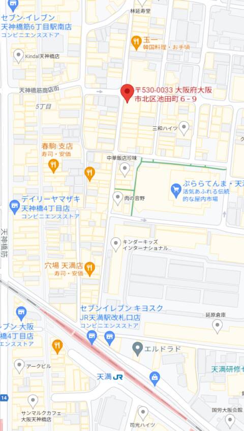 マップ｜ウルトラのMILK（ガールズバー/天満）