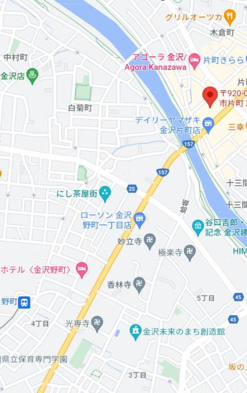 マップ｜HANABI（石川）（セクキャバ/金沢市片町）