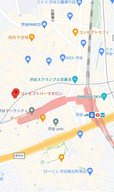 マップ｜MACARON（渋谷）（ガールズバー/渋谷）