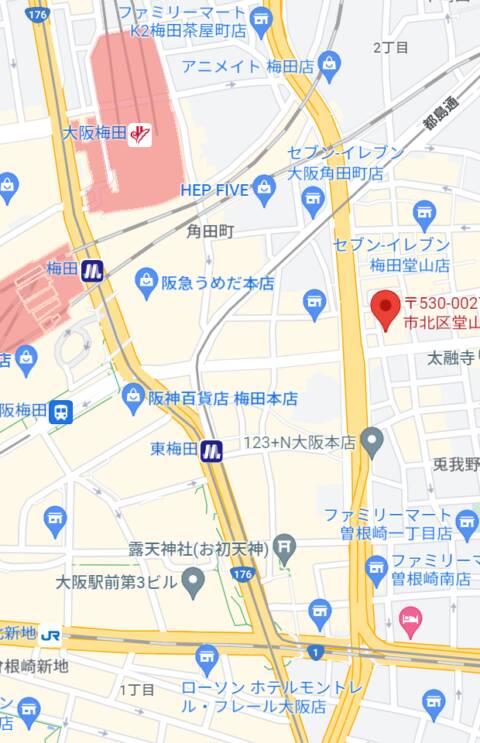 マップ｜Tu-Ba 梅田店（出会い喫茶/梅田）