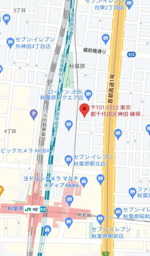 マップ｜カノンコード（いちゃきゃば/秋葉原）