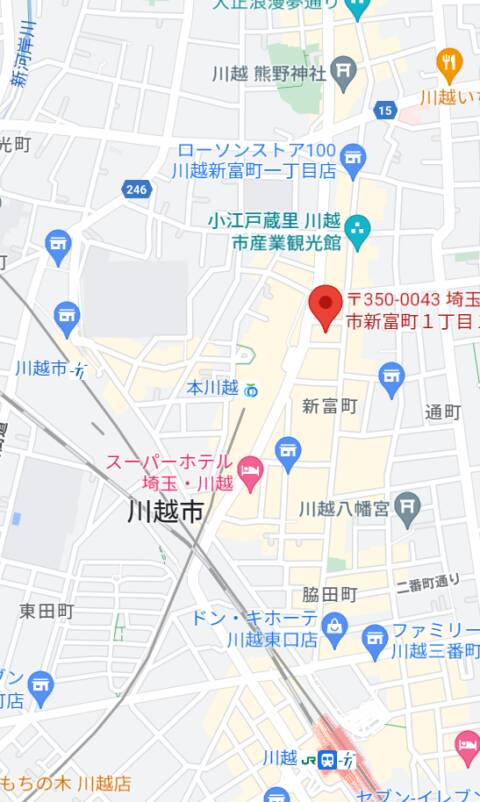 マップ｜KAWAGOE GGH（カワゴエジージーエイチ）（いちゃキャバ/川越）