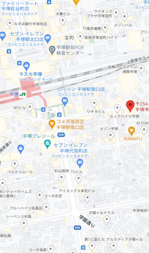マップ｜Sanar～サナール（【非風俗】メンズエステ/平塚）
