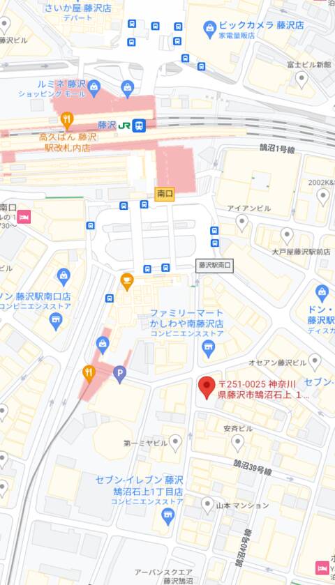 マップ｜ぱにえ藤沢店（【非風俗】メイドカフェ＆バー/藤沢）