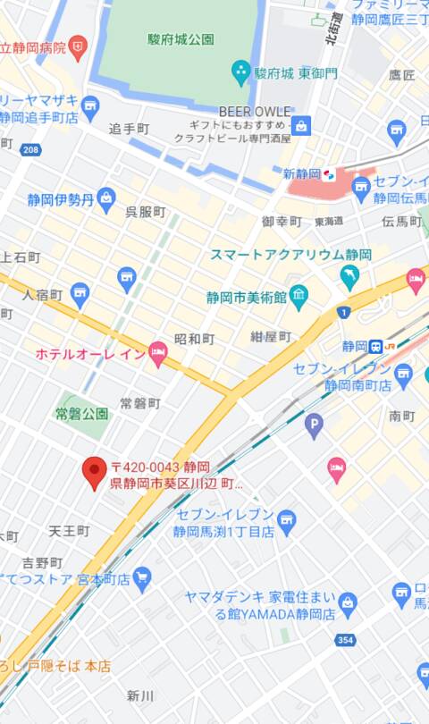 マップ｜KINDAN 禁断 静岡（ソープランド/静岡）