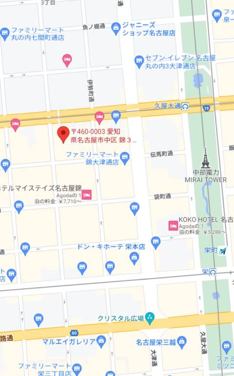 マップ｜令和 失楽園（ファッションヘルス/錦）
