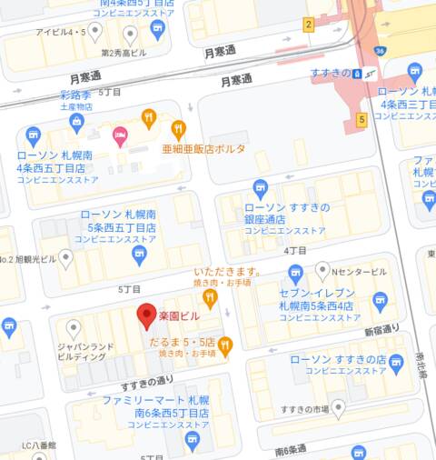 マップ｜制服コーデ（学園系イメクラ/札幌中央区）
