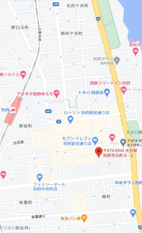 マップ｜eight(別府)（トクヨク（ファッションヘルス）/別府）