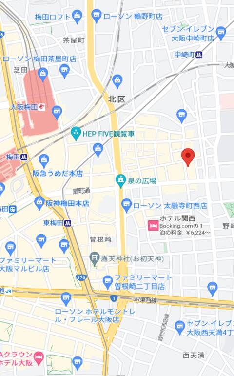 マップ｜RICH COLLECTION 梅田店（リッチコレクション）（セクキャバ/梅田）