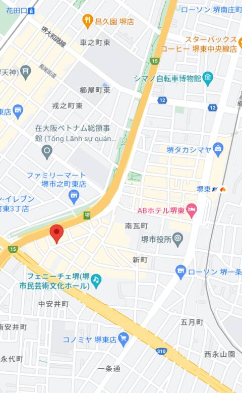 マップ（受付所）｜マダムレア堺店（ホテヘル/堺東）